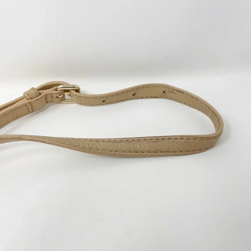 Kate Spade Taupe Cobble Hill Crossbody Leather Bag Flap Top Zip Pocket Pebbled